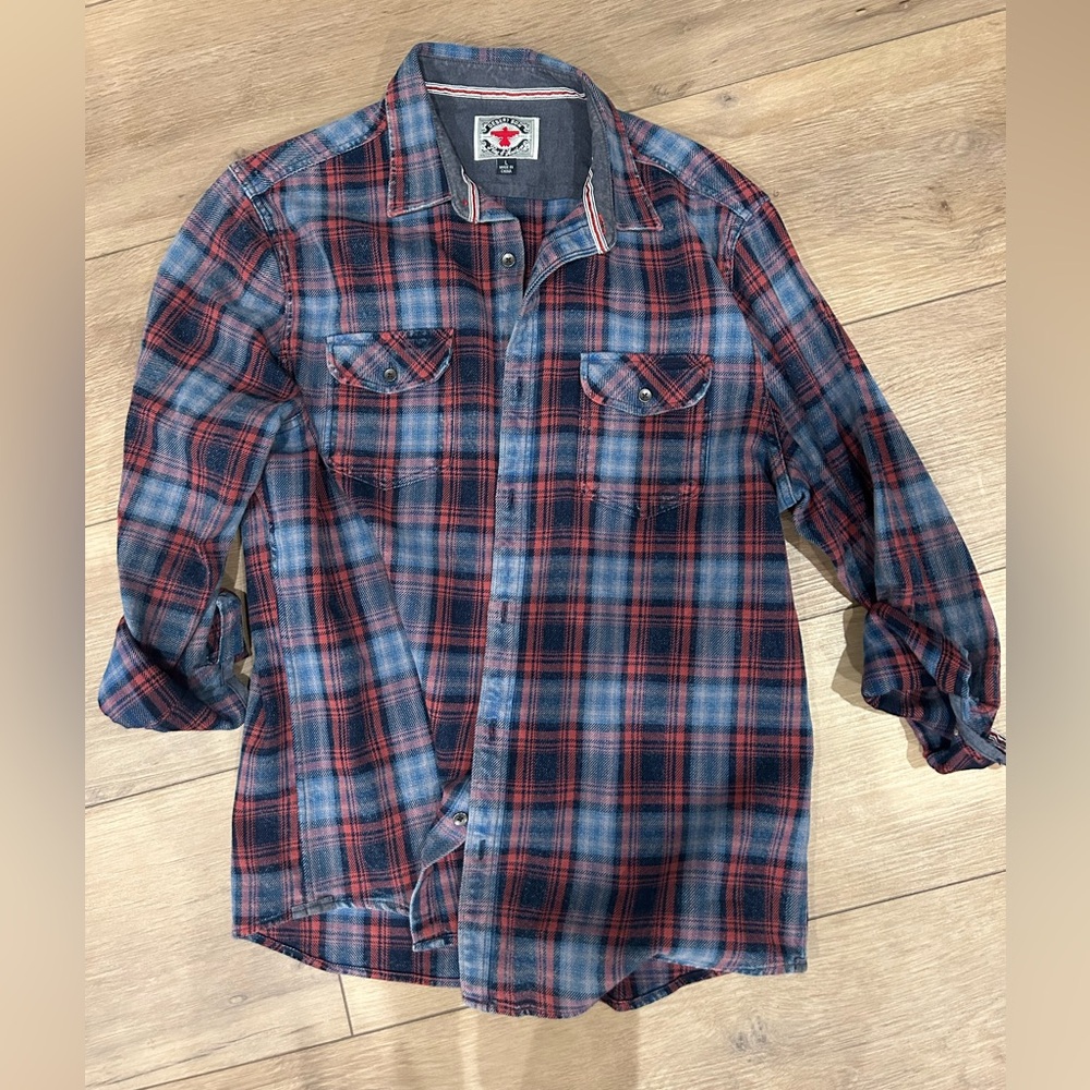 Men’s Flag & Anthem Desert Son Flannel Button Down Shirt